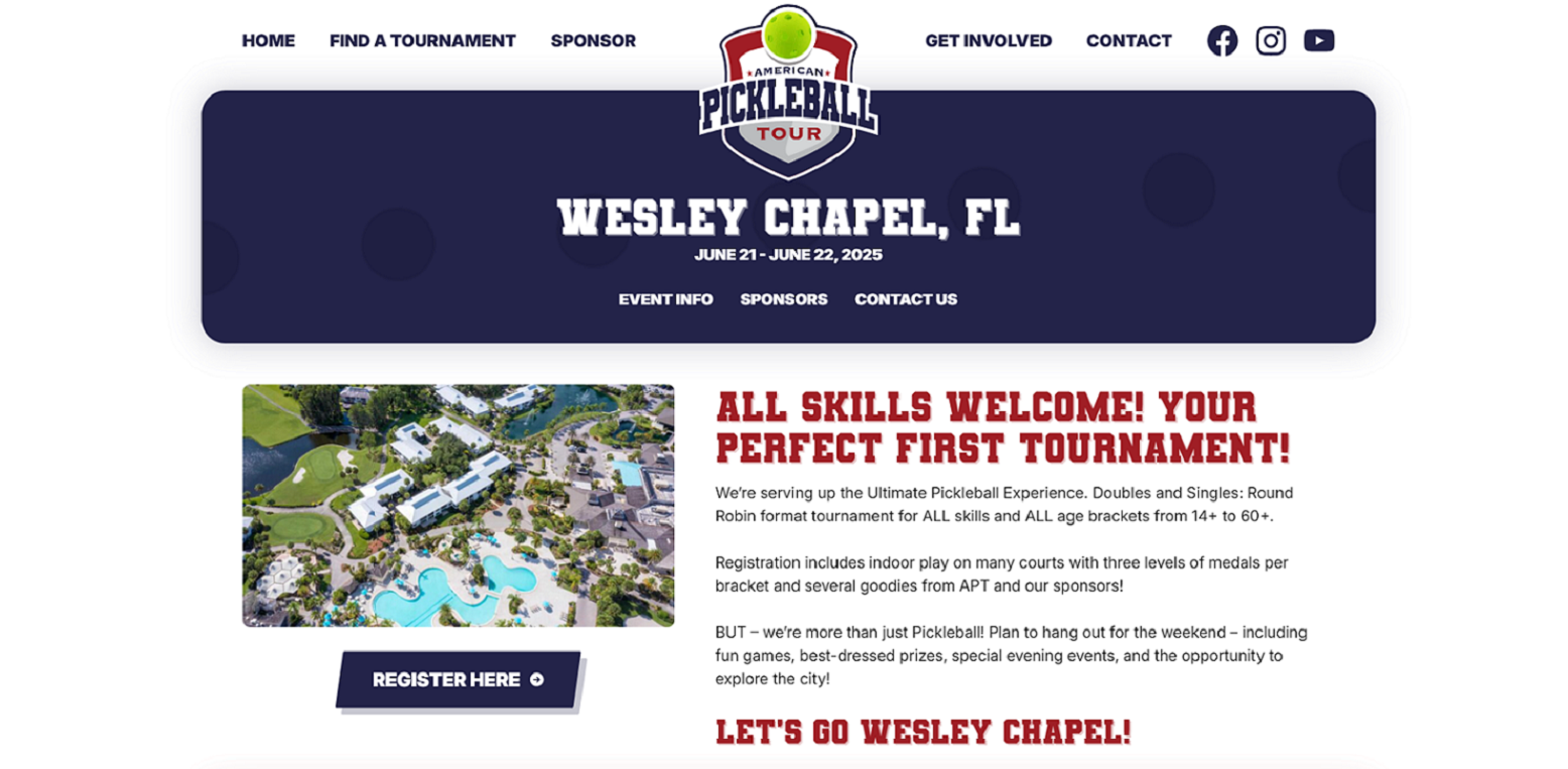 American Pickleball Tour Wesley Chapel Tournament